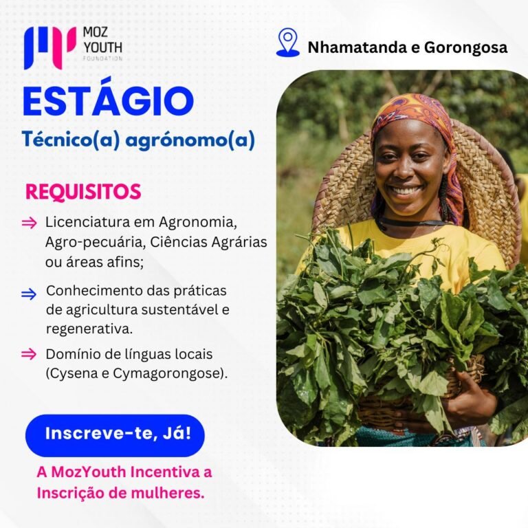 Vaga de Estágio: Técnicos Agrónomos na Fundação Moz Youth